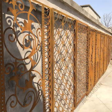 Corten Steel European Style Screen Panels