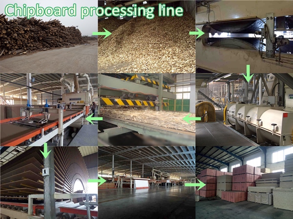 chipboard processing line