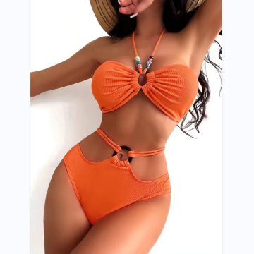 Sexy Thin Bikini with Neck Tie Design for Small Breasts