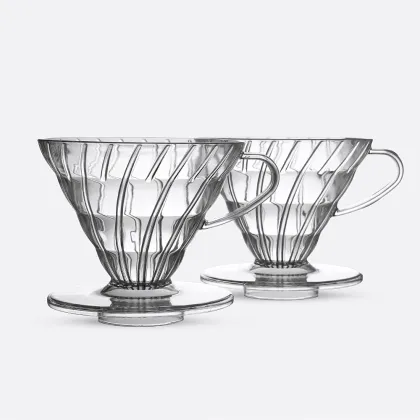 Plastic Pour Over Coffee Dripper with Removable Dripper and Stand
