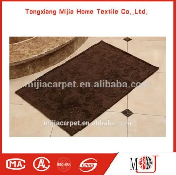 Flannel Anti-slip Soft machine Washable 100% polyester Embossed Floor rug,carpet,matME-04