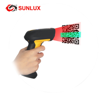 เครื่องสแกนบาร์โค้ดอุตสาหกรรมคลังสินค้าพร้อมแบตเตอรี่ 2200mAh