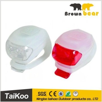 2 super bright led silicone bicycle light lamp