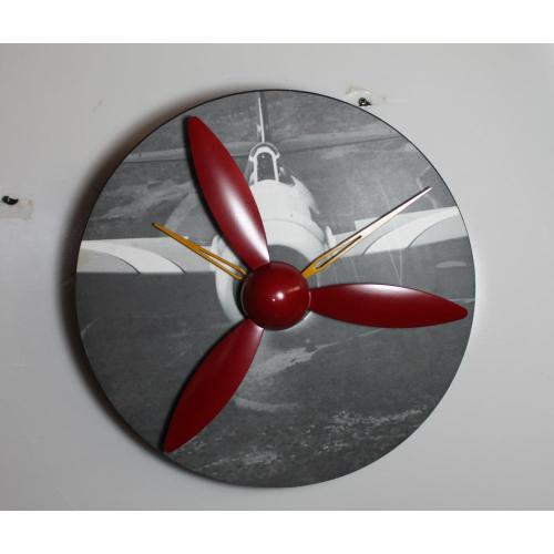 Horloge murale à hélice pour avion