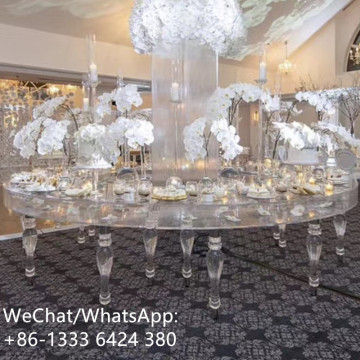Sino Perfect Transparency Round Acrylic Dining Table