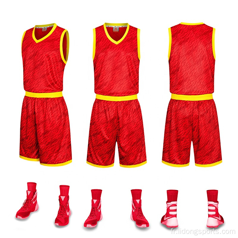 NOUVEAU DESIGNE SUBLIMATION ENSEMBLE UNIFICATION DE BASKETBALL