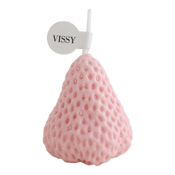 Bentuk Strawberry Lovely Righted Lilin Hadiah