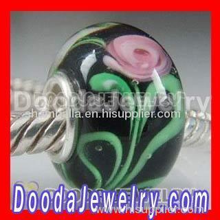 Fashion Chamilia Sterling Silver Single Core Flowers Charm Beads 