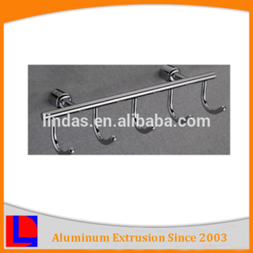 6061 6063 aluminum bathroom high quality hook rail for robe