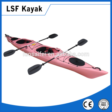 LSF manufacture new design 2 tanderm seater sit in ocean cheap kayaks with pedal