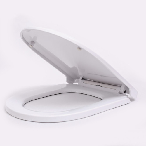 White Plastic Hygienic Durable Toilet Seat WC Cover