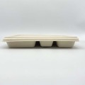 Bagasse lid for Large 4/5 compartment tray