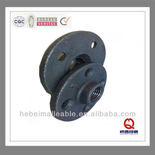 QIAO150 lbs NPT 1/2\"malleable iron pipe fitting thread flange with four holes