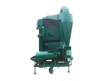 Mini wheat cleaning machine with wheat huller