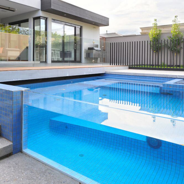 Vidrio acrílico para piscina al aire libre