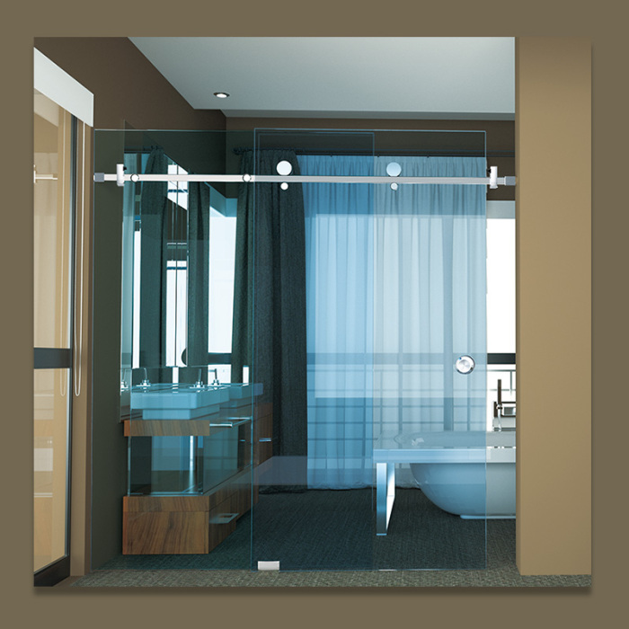 SVA-0031-8 Cam Duş Kapısı Banyo Paslanmaz Çelik Borular
