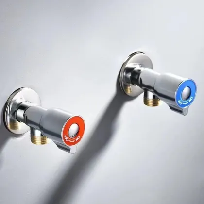 Brass Triangle Valve Shower Inlet Three-Way Bathroom Accessories