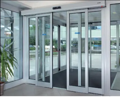 Electric dsd sliding glass telescopic automatic door system