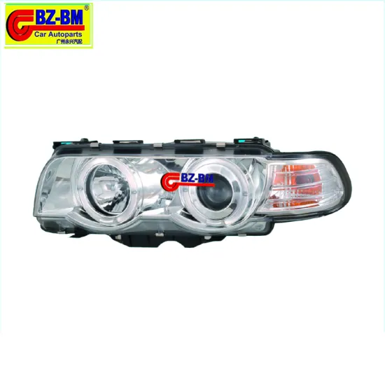 Middle grille Headlight Water tank The hood Fog lamp Front bumper  auto parts is suitable for BWM E46 model 63128376387