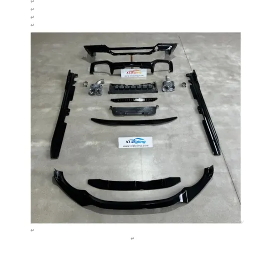BMW X4 G02 Conversion Kit: X4M Rear Diffuser with Tail Pipe Spoiler and Bumper Front Lip Grille