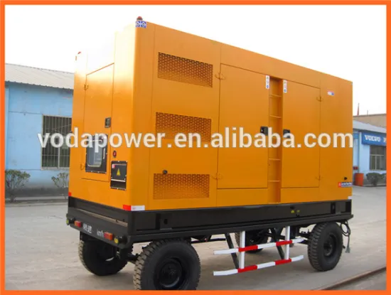 Trailer type brushless inline 4 stroke 500kva generator