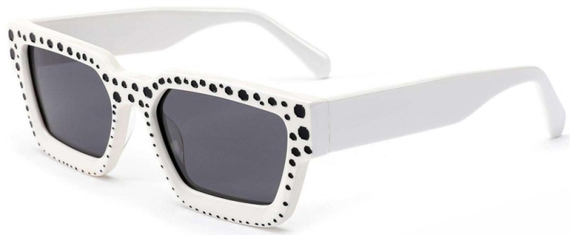Belieye Prescription Rectangle Acetate Sunglasses