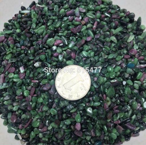 200g Natural red green crystal stone treasure house decoration vase flowerpot bottom of the aquarium landscape sand wholesale