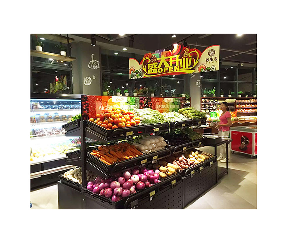 Steel Vegetable Display For Shop