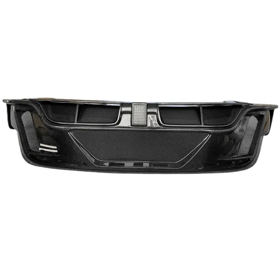 Porsche Taycan Modified Dry Carbon Body Kit - Rear Diffuser with Small Surrounding Lip Spoiler