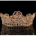 Small Gold Plated Beauty Queen Pageant Crown