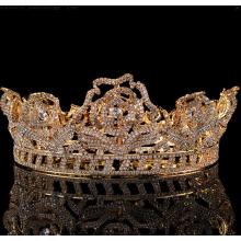 Small Gold Plated Beauty Queen Pageant Crown