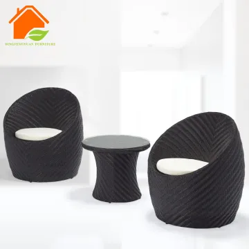 Outdoor Egg Shaped Sofa Made of Rattan Wicker Furniture