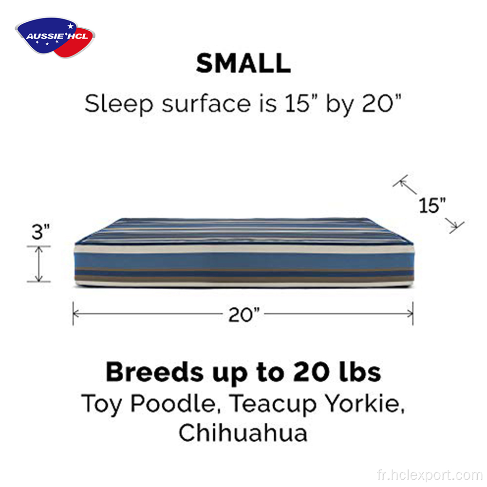 Mémoire de matelas supérieur lit pour animaux de compagnie pour les chats