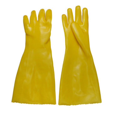 Guantes amarillos bañados en franela de goma 45cm