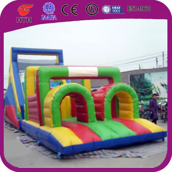 Big inflatable obstacle course adult outdoor soft playground