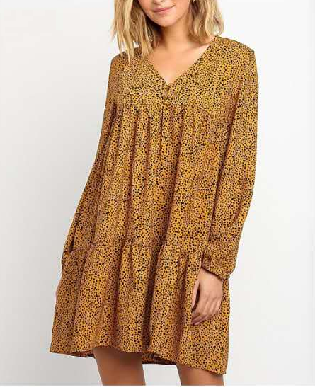 ladies polyester georgie print dress 