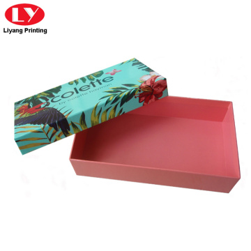 embalaje de caja de bufanda de caja de regalo de papel colorido personalizado