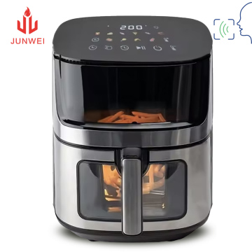 junwei 1700W 8L air fryer oem chicken Digital Control stainless steel air fryer