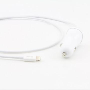 5V/2.4A output Lightning Car charger with Lightning Cable