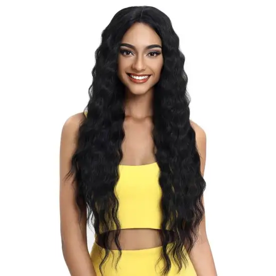 31inches Two Colors Ombre High quality Noble gold Hair Products Lace Front Wigs Long Wave Dark Root Synthetic Wigs For Women