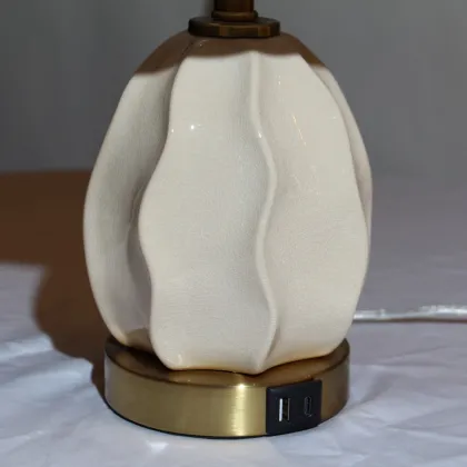 American ceramic bedside lamp