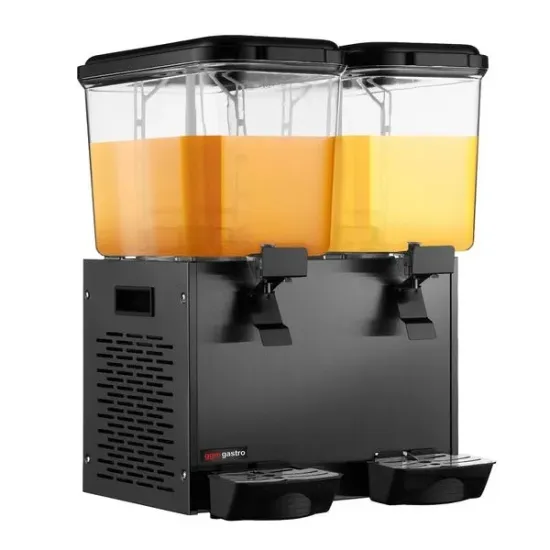 Hotel Restaurant Double Tanks Stainless Steel Cold Hot Juice Tea Beer Water Buffet Juice Dispenser Beverage