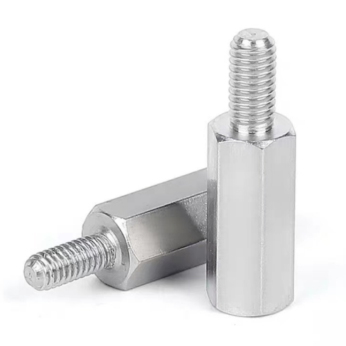 Isolation column spacer hex stud internal external screw