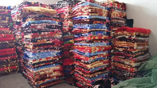 Popular Stock 100%Polyester Bedding/Super Soft Blanket