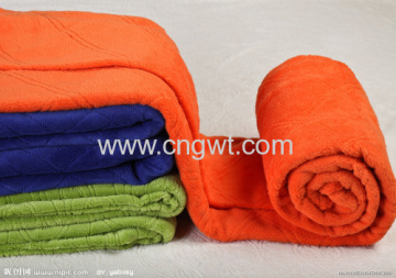 Solid Color Coral Fleece Blanket 