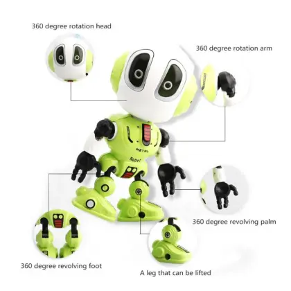 Flytec Alloy Electric Robots: Voice Recordable Educational Toy for Kids