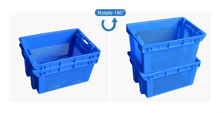 Stackable and Nestable Plastic Shipping Crates7