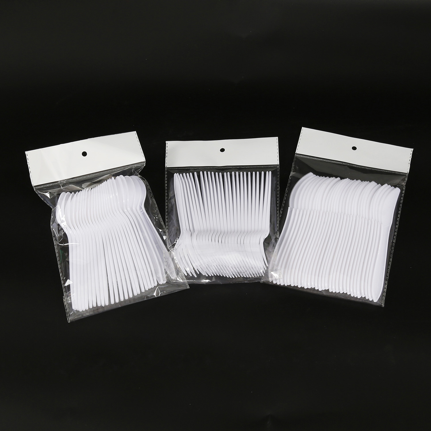 Wrapped Plastic Disposable Takeaway Cutlery Silverware