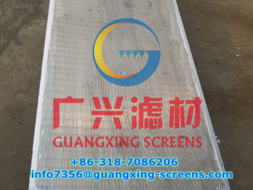 stainless steel 304 Johnson wedge wire screen for reject dewatering screen