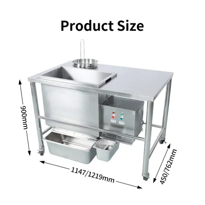 Electric Automatic Flour Table for Southern Fried Chicken Breading